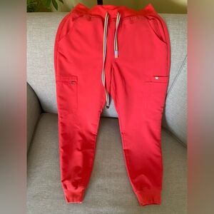 Figs Zamora Jogger Scrub Pants - Coral